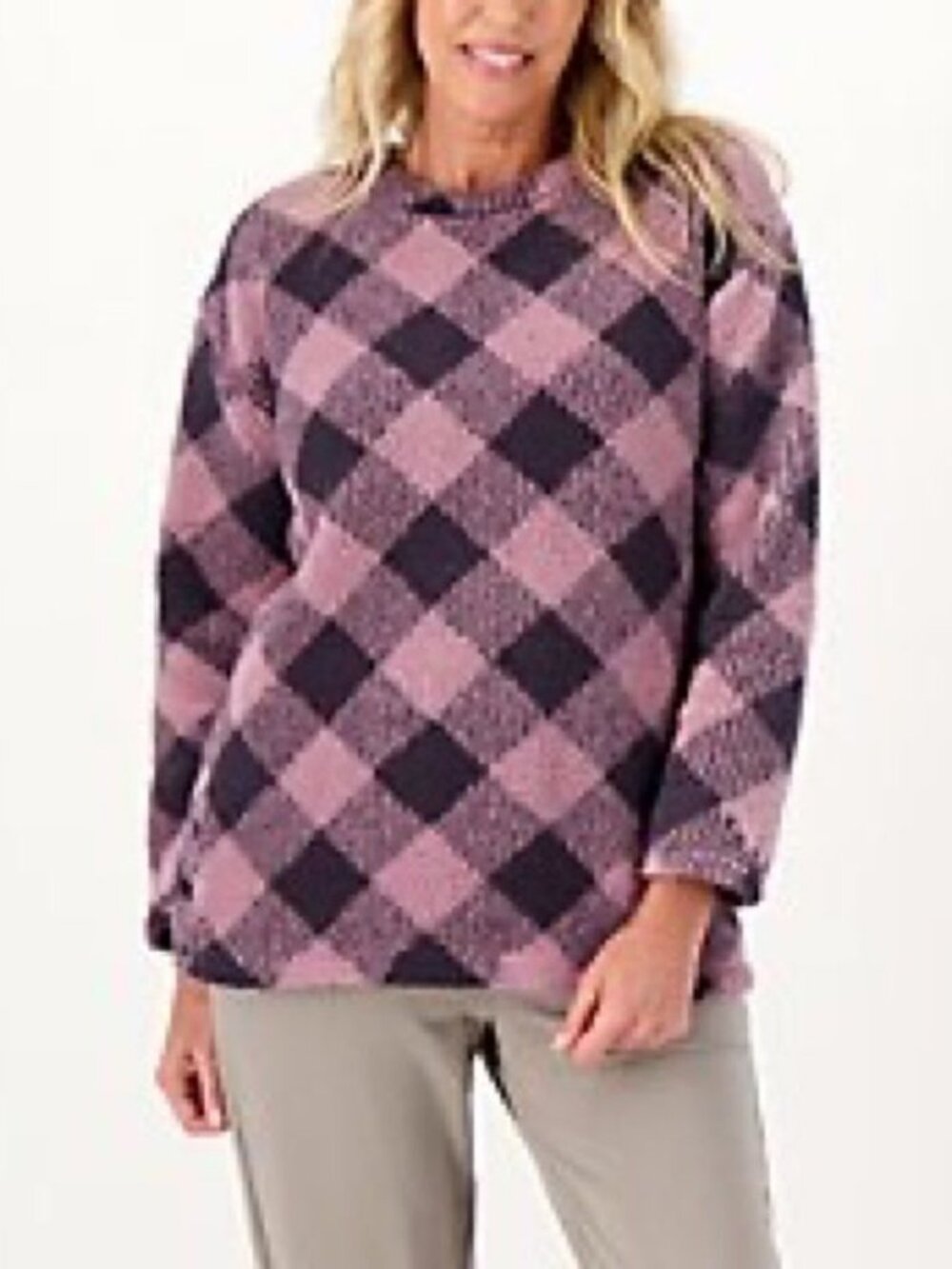 Cuddl Duds Cloud Fleece Pullover Top